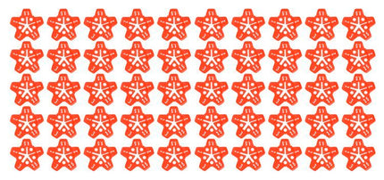 Flisejusteringssystem - 100 Clips, 50 Stjerner & 2 Nøgler til Nem Fliselægning