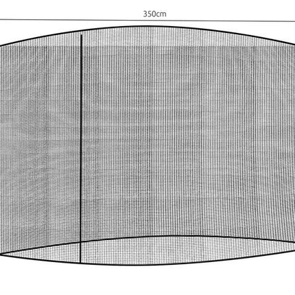 Myggenet til Parasol - Beskyt dig mod Insekter med 350 cm Diameter