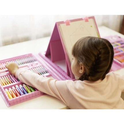 XXL Malersæt i Kuffert - 208 Elementer til Kreative Børn