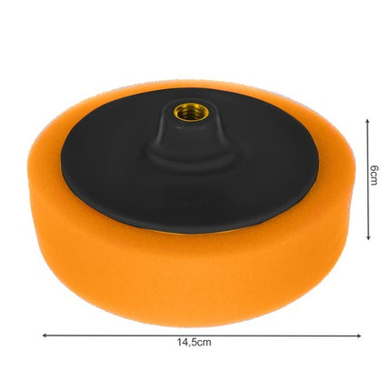 Poleringssvamp Sæt 145mm - Effektiv Bilpleje med Adapter