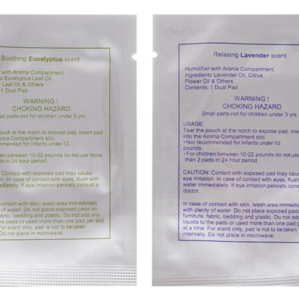2 Cartridges til Luftfugter - Lavendel og Eucalyptus