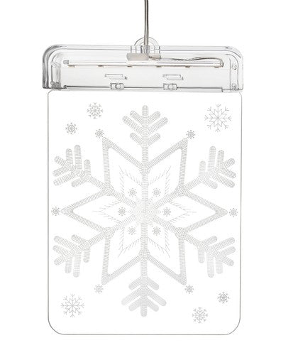 LED Snefnug i Glas - Smuk Dobbelt-Sidet Dekoration til Jul