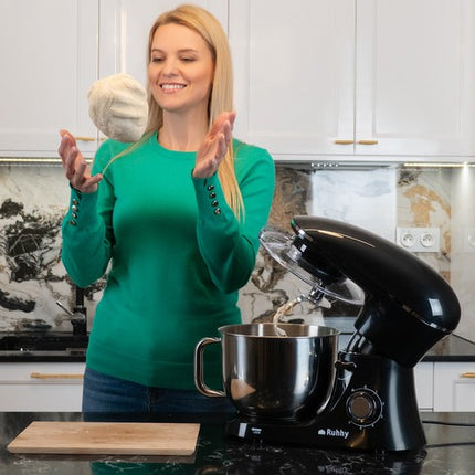 Køkken Planetarisk Robot 2200 W – Stort 6.2L Skål med Gratis Bagetilbehør