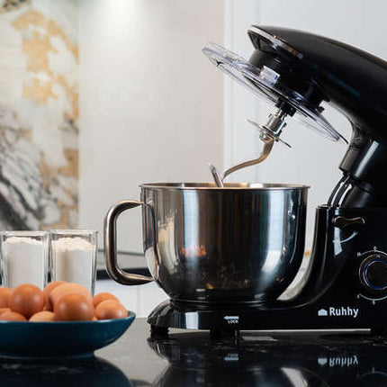 Køkken Planetarisk Robot 2200 W – Stort 6.2L Skål med Gratis Bagetilbehør