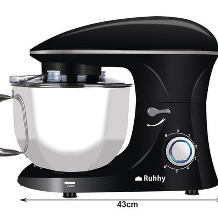 Køkken Planetarisk Robot 2200 W – Stort 6.2L Skål med Gratis Bagetilbehør