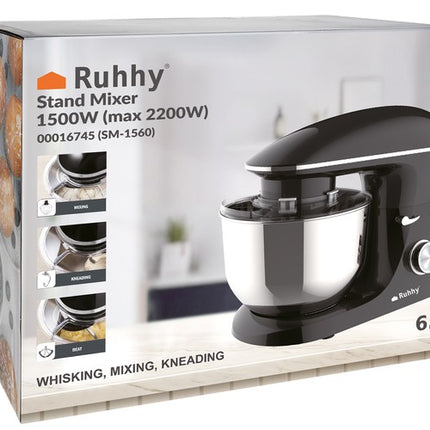 Køkken Planetarisk Robot 2200 W – Stort 6.2L Skål med Gratis Bagetilbehør