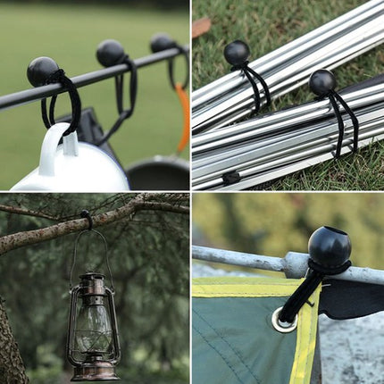 Universal Gummibånd med Bold til Tarpans og Transport – 10 Stk.