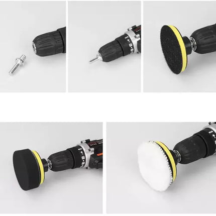 Poleringssvampe Sæt - 12 Elementer til Effektiv Bilpleje