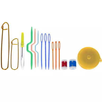 86-delt Hæklesæt med Etui – Perfekt til Begyndere og Øvede