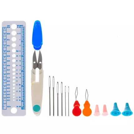 86-delt Hæklesæt med Etui – Perfekt til Begyndere og Øvede