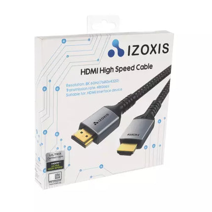 IZOXIS HDMI Kabel 200 cm – Høj Kvalitet til 8K Video og Lyd
