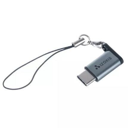 Adapter OTG Micro USB 2.0 til USB Type-C med Lanyard - Praktisk og Brugervenlig