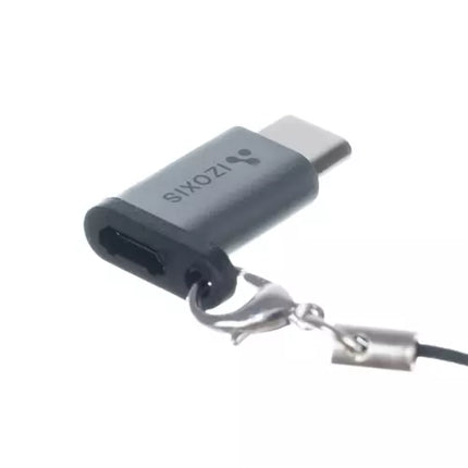 Adapter OTG Micro USB 2.0 til USB Type-C med Lanyard - Praktisk og Brugervenlig