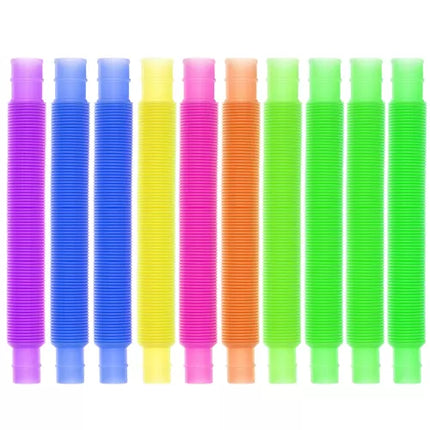 Farverige Sanse Rør Sæt - 10 Stk. til Leg og Afslapning