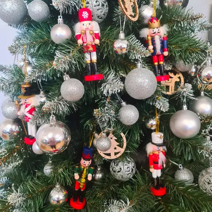 Træ Nøddeknækker Figurer Sæt - 5 Stk. Julepynt til Hjemmet