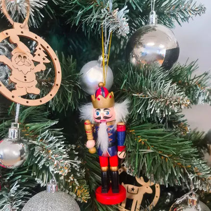 Træ Nøddeknækker Figurer Sæt - 5 Stk. Julepynt til Hjemmet