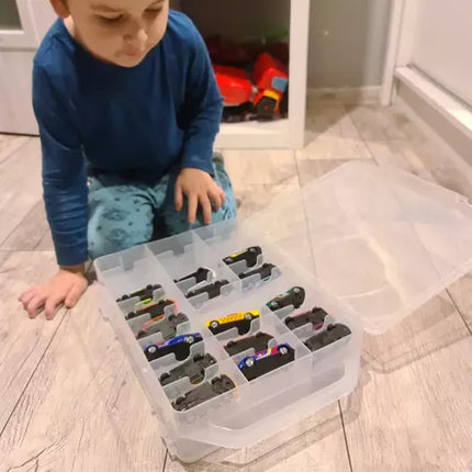 Praktisk Legetøjs Kuffert med 46 Rum – Ideel til Børneværelset