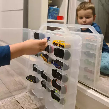 Praktisk Legetøjs Kuffert med 46 Rum – Ideel til Børneværelset