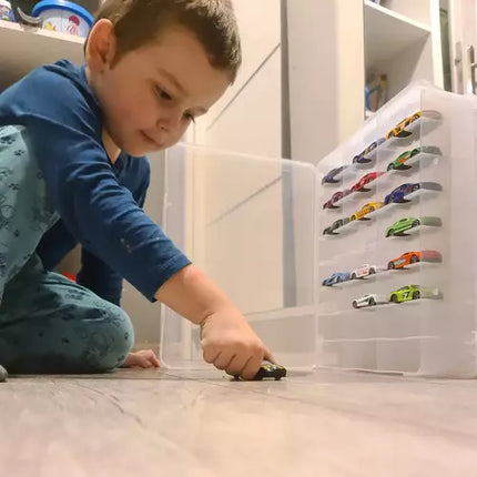 Praktisk Legetøjs Kuffert med 46 Rum – Ideel til Børneværelset