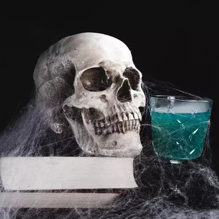 Kunstige Spindelvæv med 2 Spidser – Perfekt til Halloween Dekoration