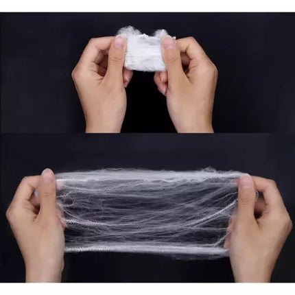 Kunstige Spindelvæv med 2 Spidser – Perfekt til Halloween Dekoration