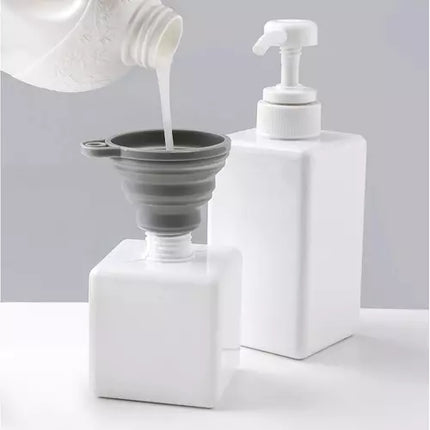 Universal Silikone Tragt - Sammenfoldelig og Praktisk til Hjemmet