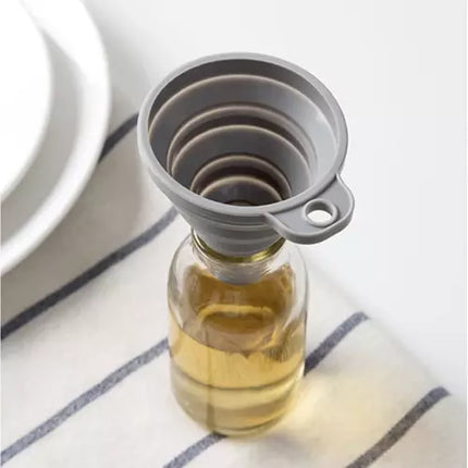 Universal Silikone Tragt - Sammenfoldelig og Praktisk til Hjemmet