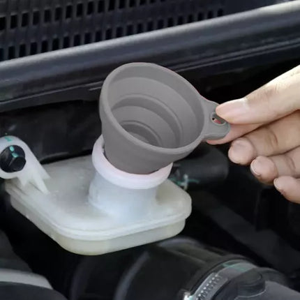 Universal Silikone Tragt - Sammenfoldelig og Praktisk til Hjemmet