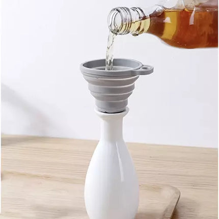 Universal Silikone Tragt - Sammenfoldelig og Praktisk til Hjemmet