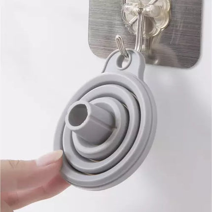 Universal Silikone Tragt - Sammenfoldelig og Praktisk til Hjemmet