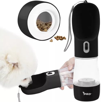 Praktisk Vandflaske med Skål til Hunde – Ideel til Gåture og Rejser