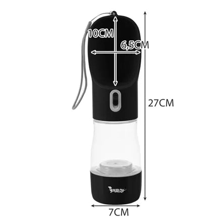 Praktisk Vandflaske med Skål til Hunde – Ideel til Gåture og Rejser