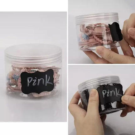 Selvklæbende Etiketter 24 stk. med Hvid Tusch – Perfekt til Organisering