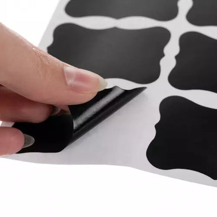 Selvklæbende Etiketter 24 stk. med Hvid Tusch – Perfekt til Organisering