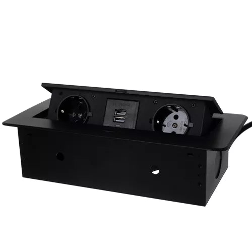 Diskret Stikkontakt med USB - Praktisk og Elegant Løsning til Dit Hjem