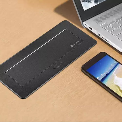 Diskret Stikkontakt til Indbygning i Bordplade – 3 Sokler, Sort