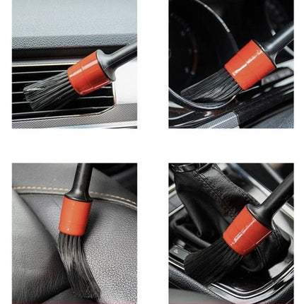 Rengøringssæt med 5 Detaljebørster og Mikrofiberklud – Effektiv Bilpleje