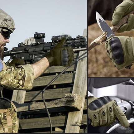 Khaki Taktiske Handsker - Holdbare og Touchscreen Venlige