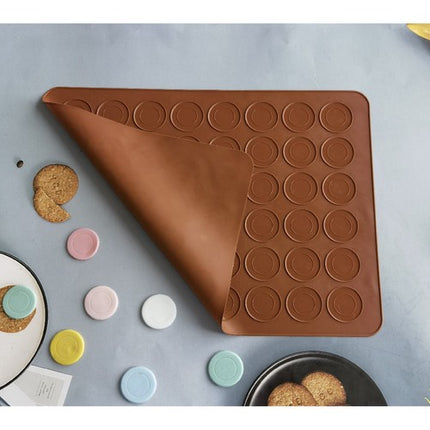 Silicone Bagemåtte til Macarons og Småkager – 48 Ringe i To Størrelser