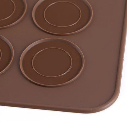 Silicone Bagemåtte til Macarons og Småkager – 48 Ringe i To Størrelser