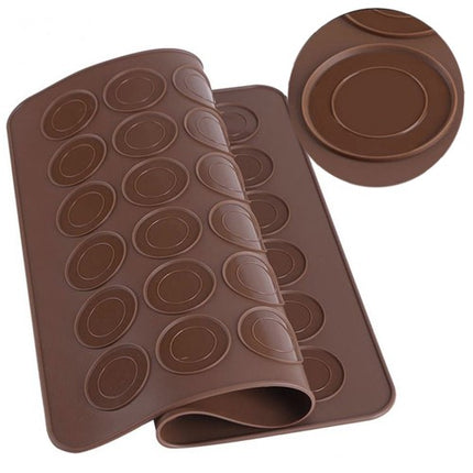 Silicone Bagemåtte til Macarons og Småkager – 48 Ringe i To Størrelser