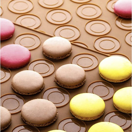 Silicone Bagemåtte til Macarons og Småkager – 48 Ringe i To Størrelser