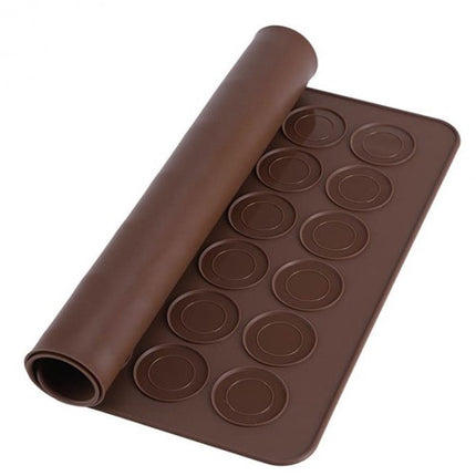 Silicone Bagemåtte til Macarons og Småkager – 48 Ringe i To Størrelser