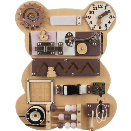 Bear Manipulation Board 14in1 – Læring og Leg for Børn