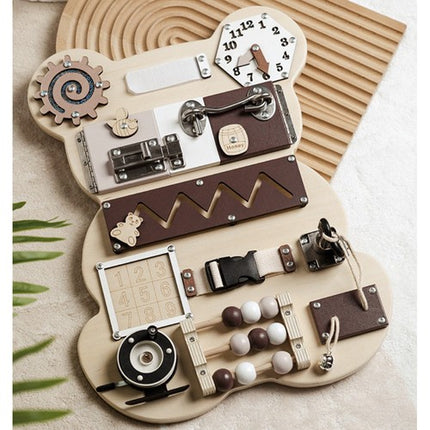 Bear Manipulation Board 14in1 – Læring og Leg for Børn