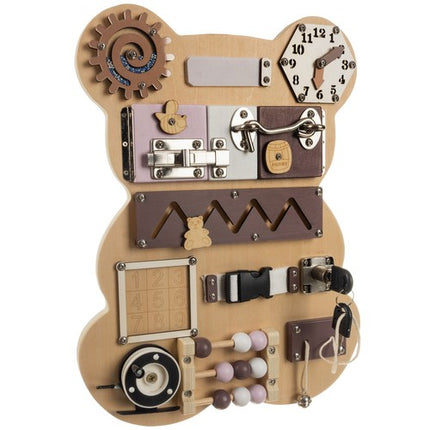 Bear Manipulation Board 14in1 – Læring og Leg for Børn