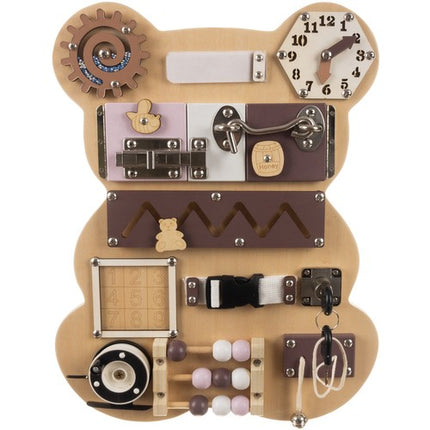 Bear Manipulation Board 14in1 – Læring og Leg for Børn