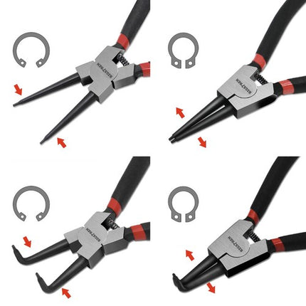 Ringværktøj Sæt - 4 Stk. Pincetter til Nem Montering og Fjernelse