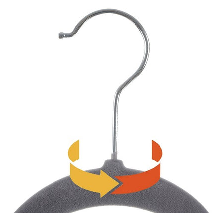 Praktiske Tøjkroge - 20 Stk. Bløde Velour Hængere til Dit Klædeskab