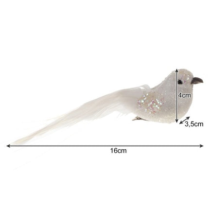 Dekorative Fugl Kugler med Klips - Sæt med 2 stk